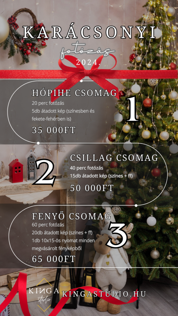 karácsonyi fotózás pécs 2024